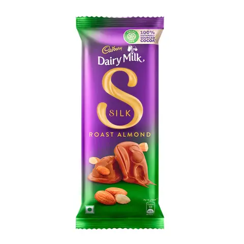 Cadbury Dairy Milk Silk Whole Nuts Roast Almond Chocolate 58 gm